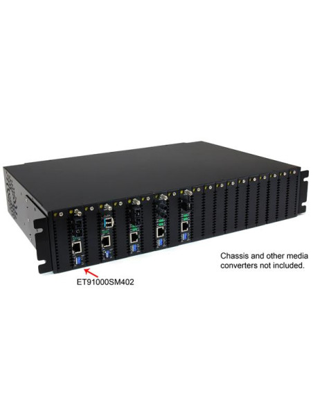 StarTech.com Convertitore media Ethernet Gigabit in fibra monomodale SC 40 km -1000 Mbps