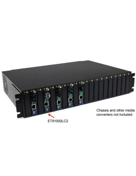 StarTech.com Convertitore media in fibra Gigabit 1000 Mbps fibra MM LC 550 m