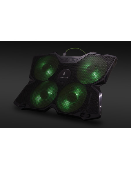SureFire Bora base di raffreddamento per laptop 43,2 cm (17") 1200 Giri/min Nero