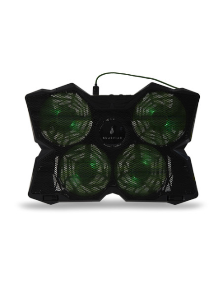 SureFire Bora base di raffreddamento per laptop 43,2 cm (17") 1200 Giri/min Nero