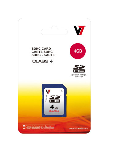 V7 SDHC 4GB Classe 4