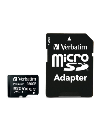 Verbatim Premium U1 256 GB MicroSDXC UHS-I Classe 10