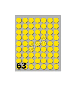 CF25X630 ETICHETTE DIAM 14 GIALL