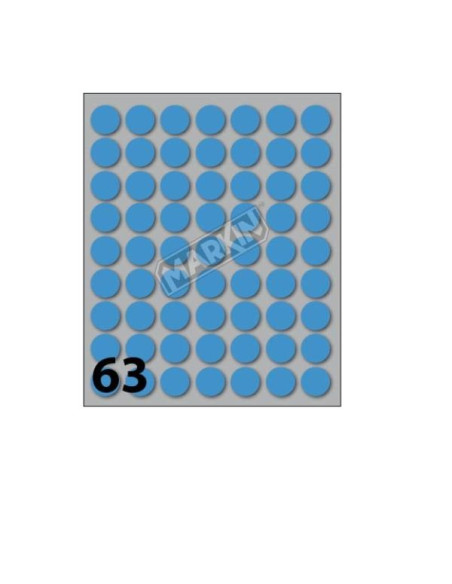 CF25X630 ETICHETTE DIAM 14 BLU