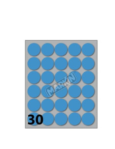 CF300 ETICHETTE ROTONDE 22MM BLU