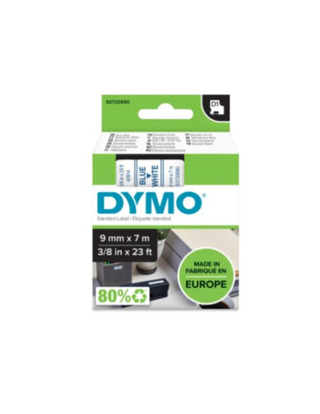 NASTRO  D1 9MMX7M BLU/BIANCO