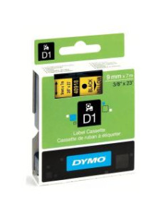 NASTRO  D1 9MMX7M NERO/GIALLO