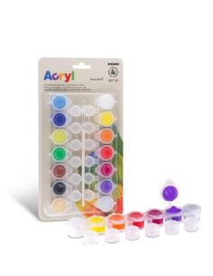 CF14COLORI ACRILICI X 4ML + PENNELL