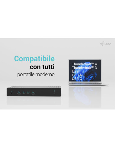 i-tec Universal 5x 4K/60Hz Display Docking Station + Power Delivery 100W