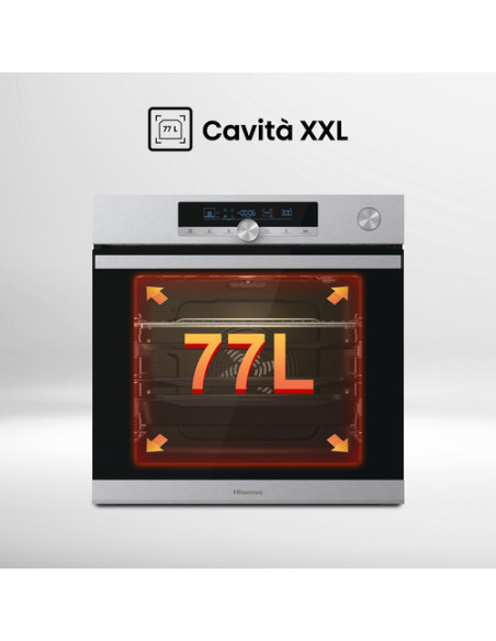 Hisense BSA66334AX forno 77 L 3500 W Acciaio inox