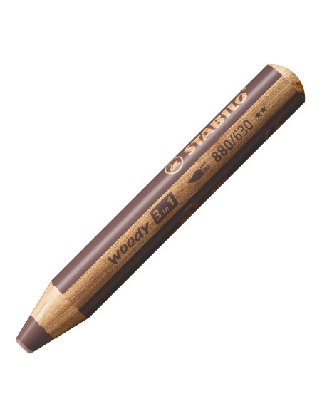 STABILO woody 3 in 1 Marrone 1 pz