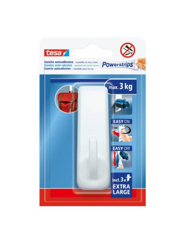 POWERSTRIPS HOOKS XL - RETT BIANCO