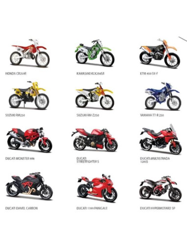 MOTO ASST  1:18