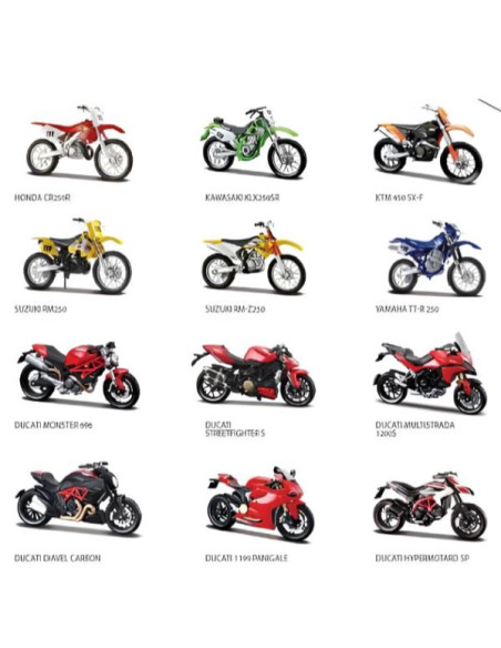 MOTO ASST  1:18