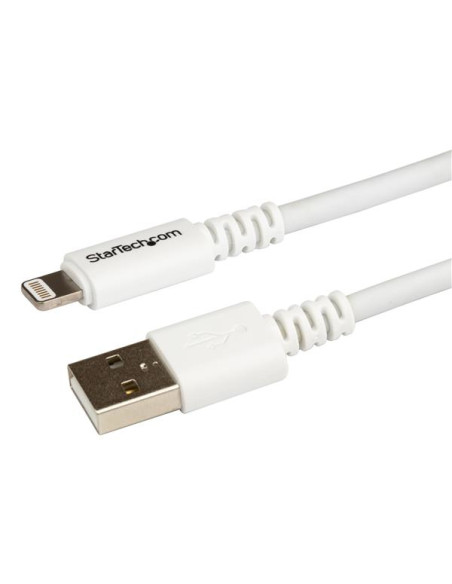 StarTech.com Cavo connettore lungo Lightning a 8 pin Apple a USB per iPhone / iPod / iPad bianco da 3 m