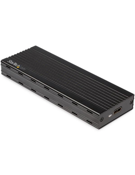 StarTech.com Encosure SSD da USB-C a M.2 NVMe 10 Gbps - Case esterna portatile e in alluminio M.2 NGFF PCIe - Lettura / scrittur
