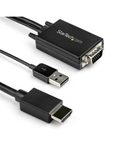 StarTech.com Cavo adattatore convertitore da VGA a HDMI da 3 m - Alimentazione USB - 1080p