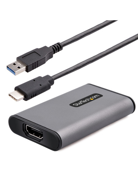 StarTech.com Scheda di Acquisizione Video USB HDMI, Adattatore Esterno USB-A/C 3.0 per Acquisizione Video HDMI 4K 30Hz, UVC, Liv