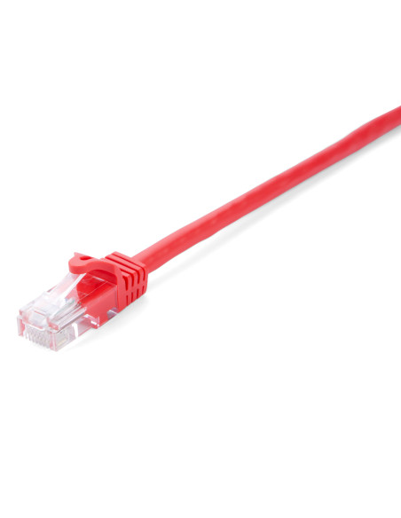 V7 Cavo Cat5e non schermato (UTP) rosso da RJ45 maschio a RJ45 maschio 0.5m 1.6ft