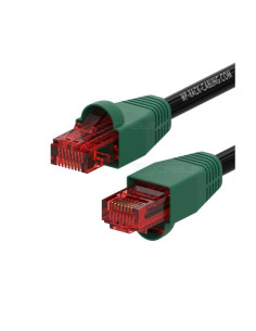 PATCH U/UTP CAT.6 PE OUTD NERO 20M