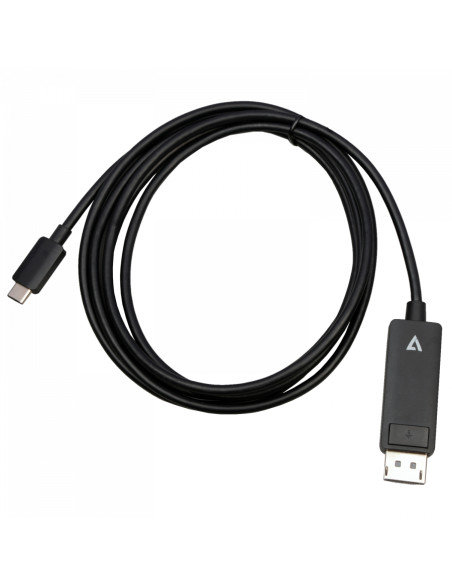 V7 V7USBCDP14-2M cavo e adattatore video DisplayPort USB tipo-C Nero