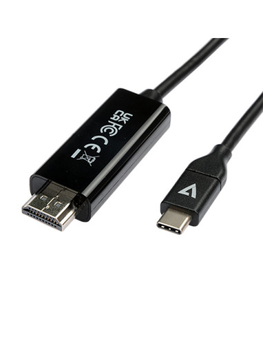 V7 V7UCHDMI-2M cavo e adattatore video USB tipo-C HDMI Nero