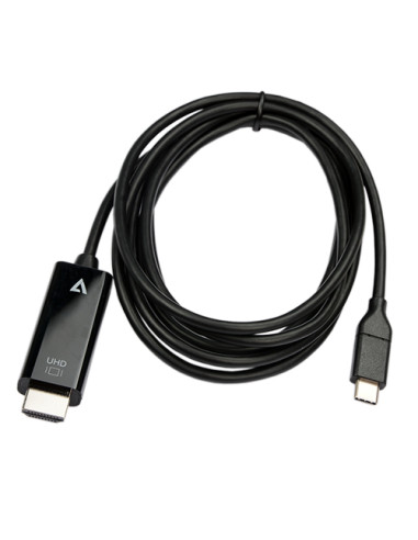V7 V7UCHDMI-2M cavo e adattatore video USB tipo-C HDMI Nero