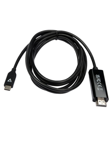 V7 V7UCHDMI-2M cavo e adattatore video USB tipo-C HDMI Nero