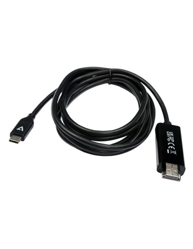 V7 V7UCHDMI-2M cavo e adattatore video USB tipo-C HDMI Nero