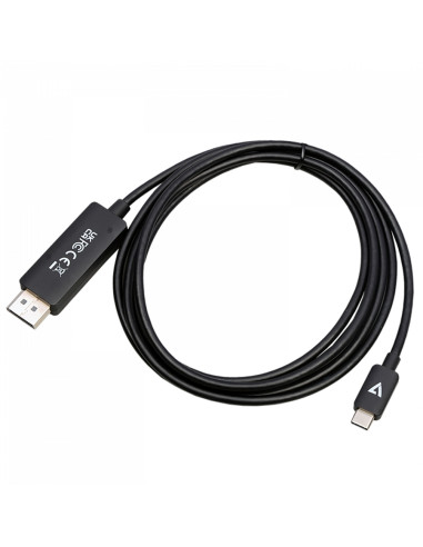 V7 V7USBCDP14-2M cavo e adattatore video DisplayPort USB tipo-C Nero