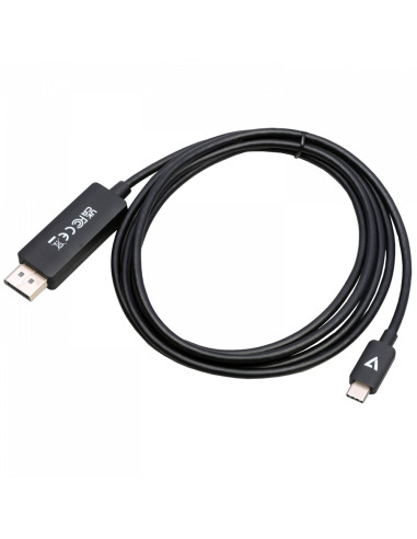 V7 V7USBCDP14-2M cavo e adattatore video DisplayPort USB tipo-C Nero