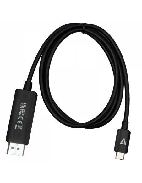 V7 V7USBCDP14-1M cavo e adattatore video DisplayPort USB tipo-C Nero
