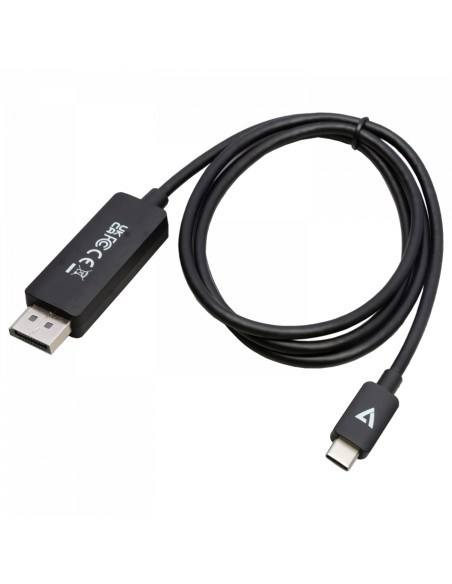 V7 V7USBCDP14-1M cavo e adattatore video DisplayPort USB tipo-C Nero