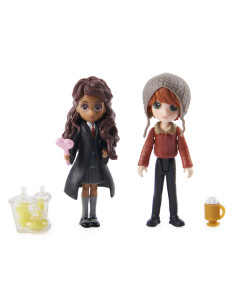 Wizarding World | Set Amicizia con personaggi Ron Weasley e Calì Patil | Bambole da 7.5cm | 2 accessori | Giocattoli per bambin