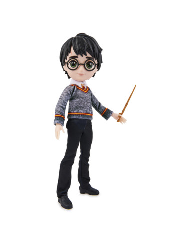 Wizarding World | Bambola articolata Harry Potter 20cm | Bacchetta e divisa di Hogwarts inclusa | Collezione Harry Potter | Per