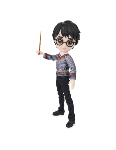Wizarding World | Bambola articolata Harry Potter 20cm | Bacchetta e divisa di Hogwarts inclusa | Collezione Harry Potter | Per