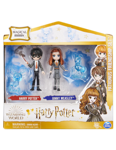 Wizarding World , Set Amicizia Patronus di Harry Potter e Ginny Weasley con 2 bambole articolate e 2 animali Patronus, collezion