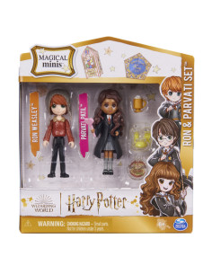 Wizarding World | Set Amicizia con personaggi Ron Weasley e Calì Patil | Bambole da 7.5cm | 2 accessori | Giocattoli per bambin 2