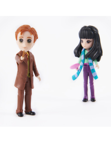 Wizarding World | Set Amicizia con personaggi George Weasley e Cho Chang | Bambole da 7.5cm | 2 accessori | Giocattoli per bambi
