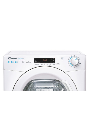 Candy Smart Pro , Asciugatrice 7 KG, Classe E, Bianco, Vapore, Wi-Fi, CSOE H7A2DE-S