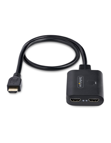 StarTech.com Splitter HDMI 4K a 2 Porte - Sdoppiatore Video HDMI 2.0 4K 60Hz con 1 Ingresso e 2 Uscite - Hub HDMI HDR/HDCP 2.2 -
