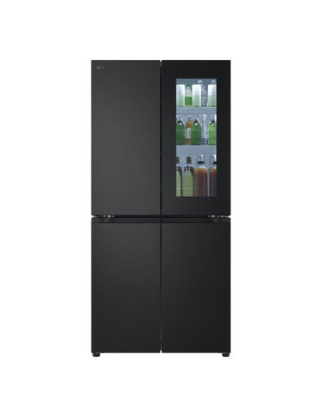 LG InstaView GMV860EPDE Frigorifero Multidoor Slim, Classe E, 530L, Wi-Fi, Linear Cooling, Essence Matte Black