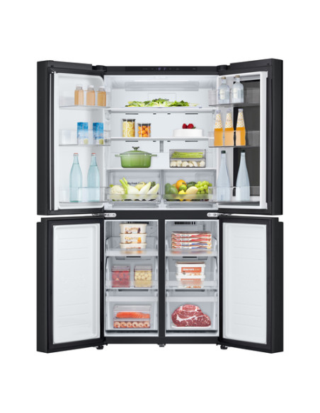LG InstaView GMV860EPDE Frigorifero Multidoor Slim, Classe E, 530L, Wi-Fi, Linear Cooling, Essence Matte Black