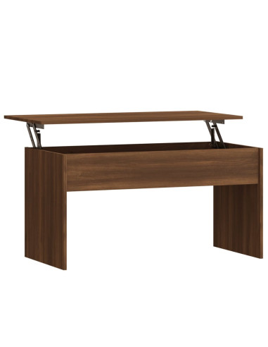 Tavolino Rovere Marrone 102x50,5x52,5 cm in Legno Multistrato