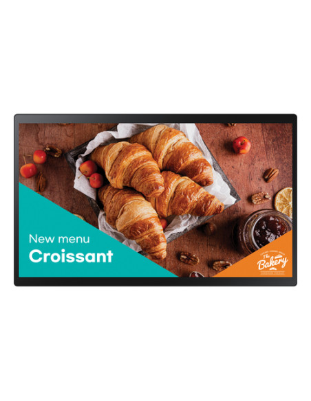 Samsung QB24C-T Pannello piatto per segnaletica digitale 61 cm (24") LED Wi-Fi 250 cd/m² Full HD Nero Touch screen Processore i