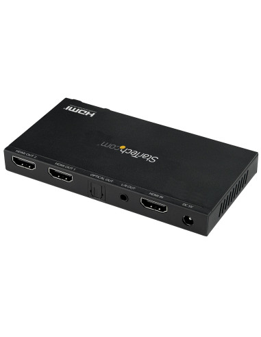 StarTech.com Sdoppiatore Splitter HDMI a 2 porte - 4K 60Hz con scaler video incorporato
