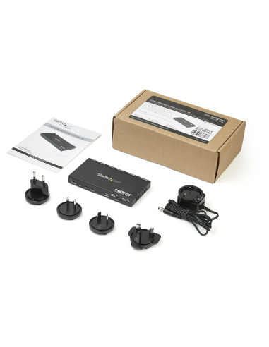 StarTech.com Sdoppiatore Splitter HDMI a 2 porte - 4K 60Hz con scaler video incorporato