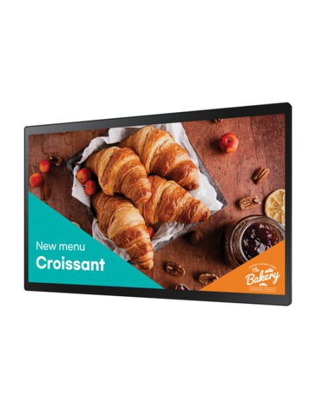 Samsung QB24C-T Pannello piatto per segnaletica digitale 61 cm (24") LED Wi-Fi 250 cd/m² Full HD Nero Touch screen Processore i