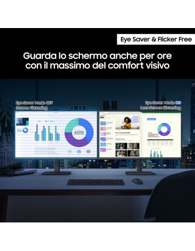 Samsung Monitor LED Serie S30GD da 27'' Full HD Flat