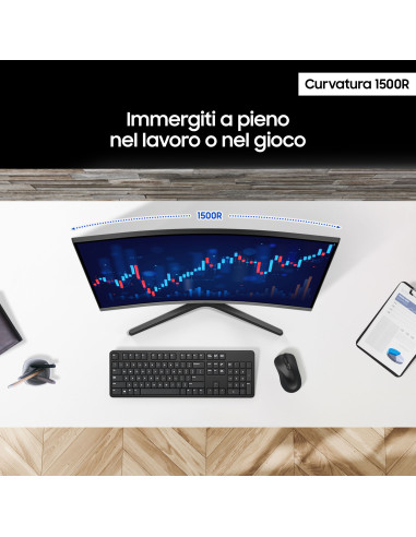 Samsung Monitor Curvo Serie S39GD da 32''